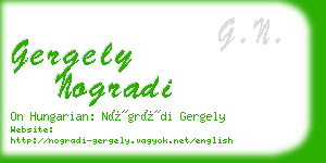 gergely nogradi business card